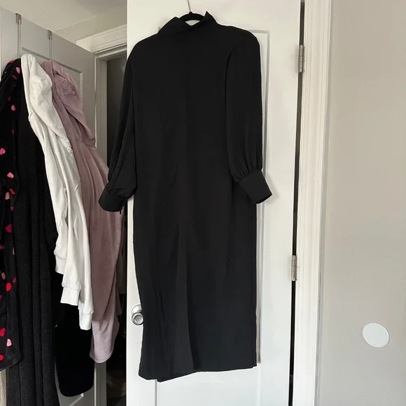 NWT Anthropologie Maeve Long-Sleeve Mock-Neck Midi Dress - Picture 5 of 7